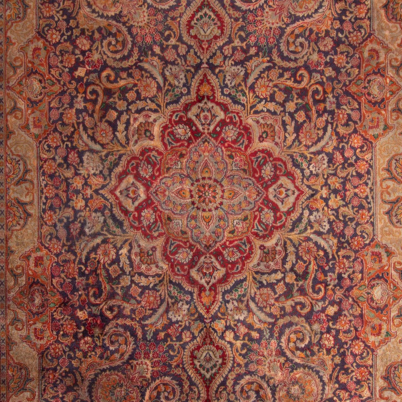 Tapis persan - Classique - 383 x 295 cm - rouge foncé