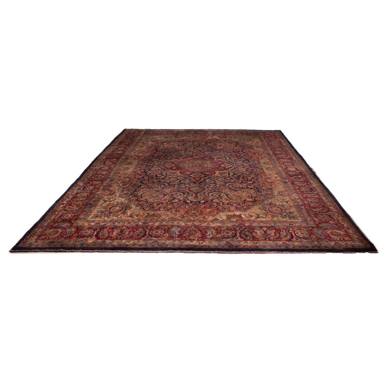 Tapis persan - Classique - 383 x 295 cm - rouge foncé