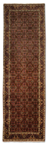 Tapis de couloir Tapis persan - Bidjar - 301 x 87 cm - rouge