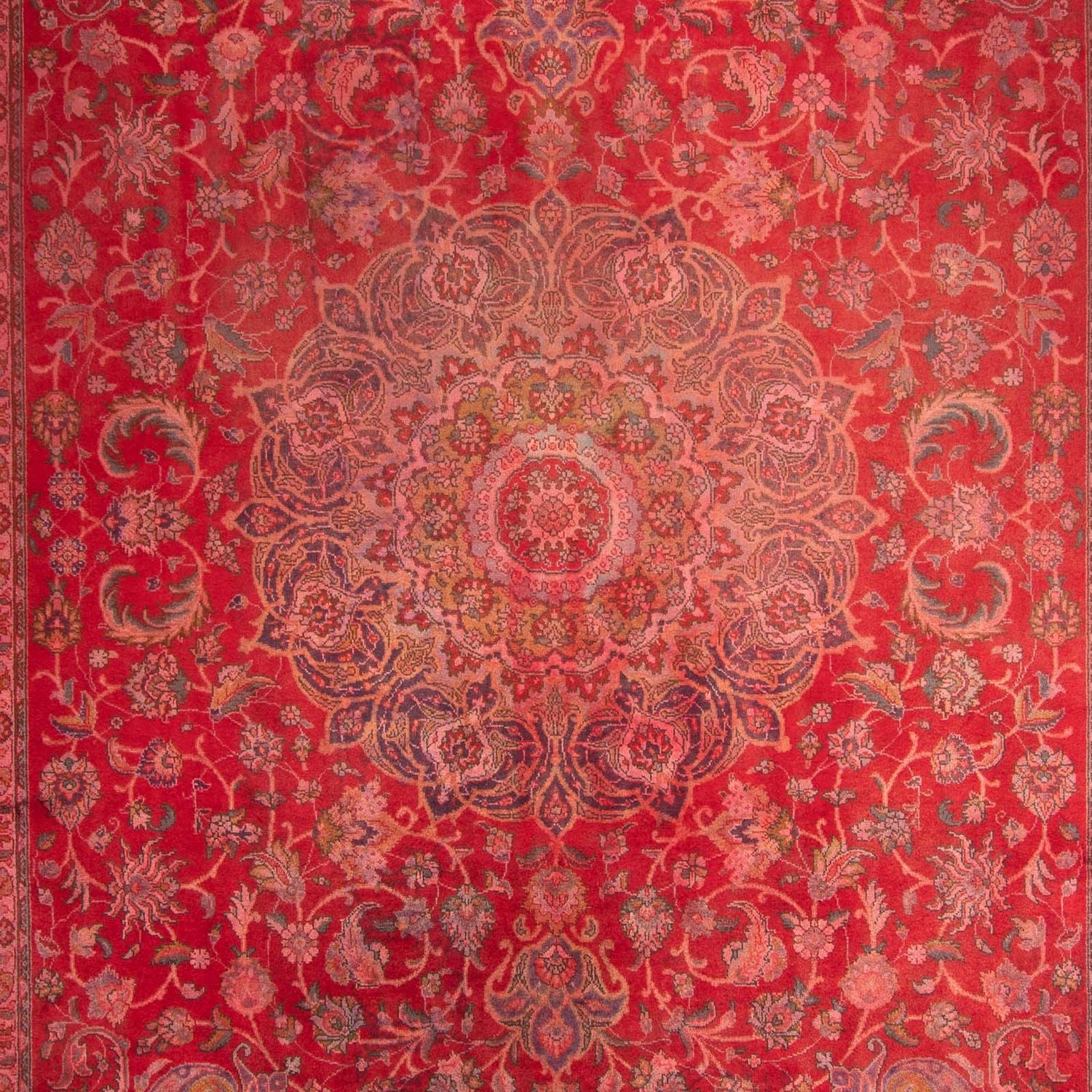 Tapis persan - Classique - 399 x 295 cm - rouge foncé