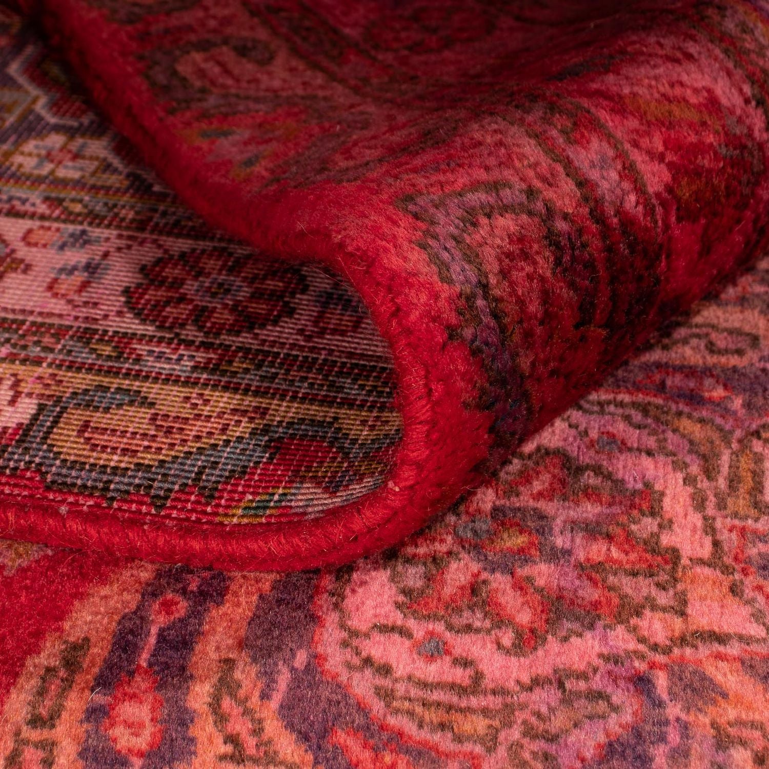 Tapis persan - Classique - 399 x 295 cm - rouge foncé
