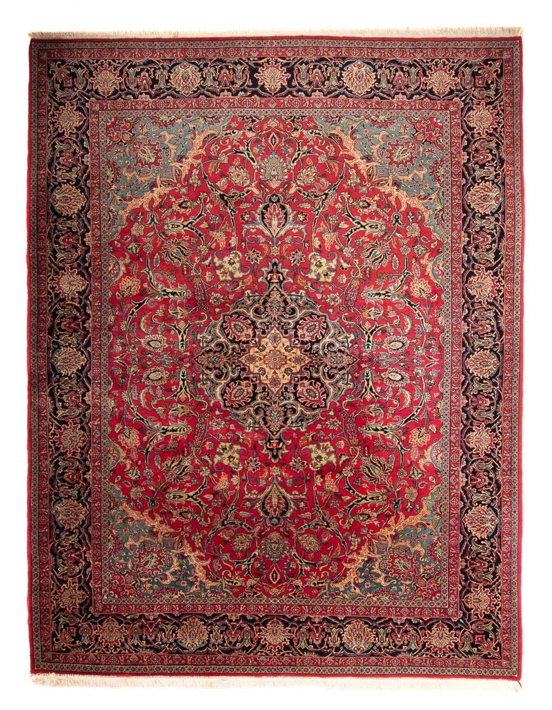 Tapis persan - Classique - 366 x 267 cm - rouge foncé