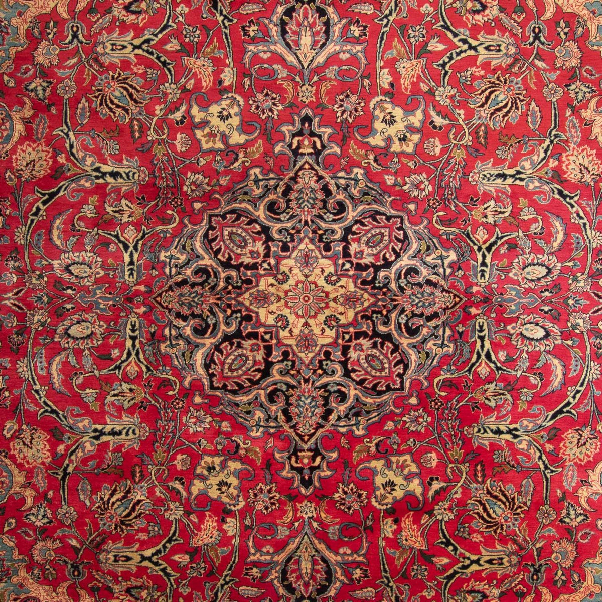 Tapis persan - Classique - 366 x 267 cm - rouge foncé