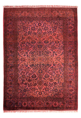 Tapis persan - Keshan - 348 x 240 cm - rouge clair