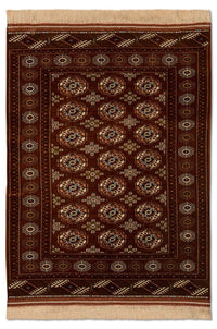 Tapis Turkaman - 154 x 103 cm - marron
