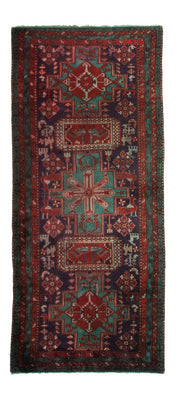 Tapis de couloir Tapis persan - Nomadic - 392 x 132 cm - multicolore