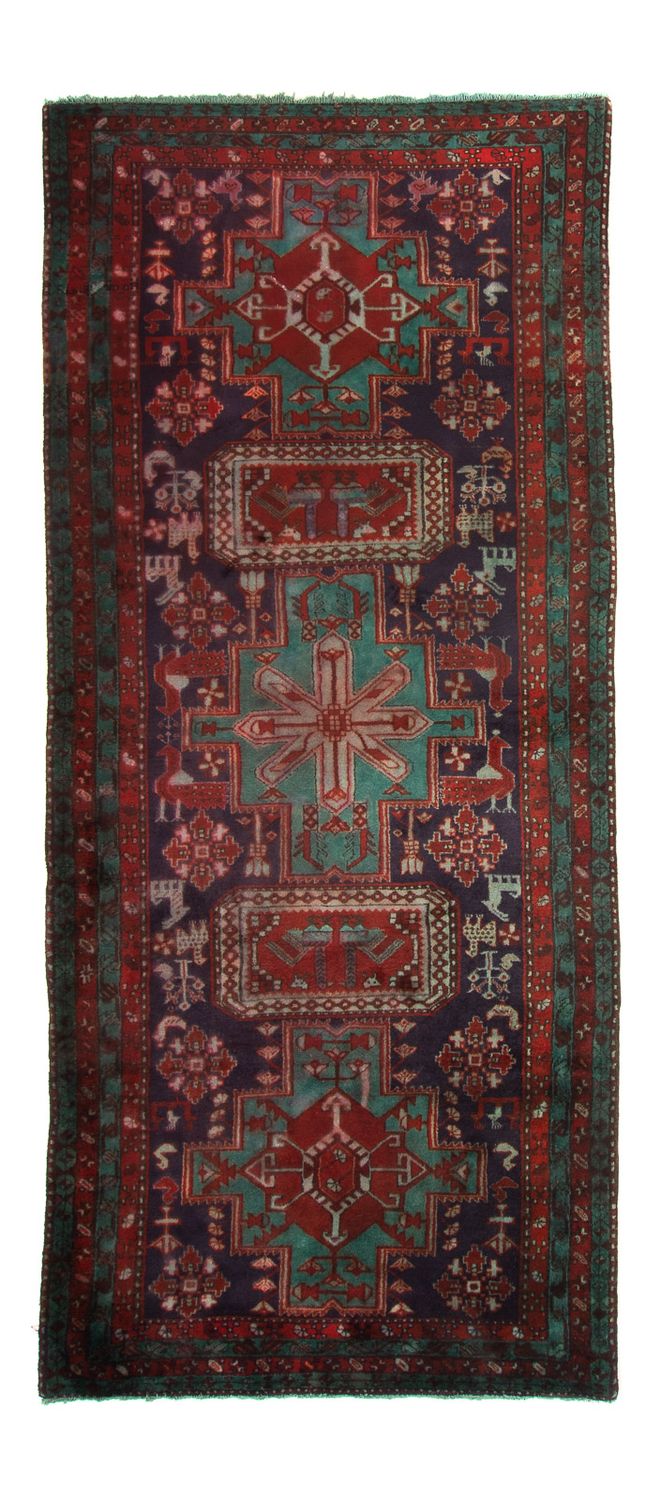 Tapis de couloir Tapis persan - Nomadic - 392 x 132 cm - multicolore