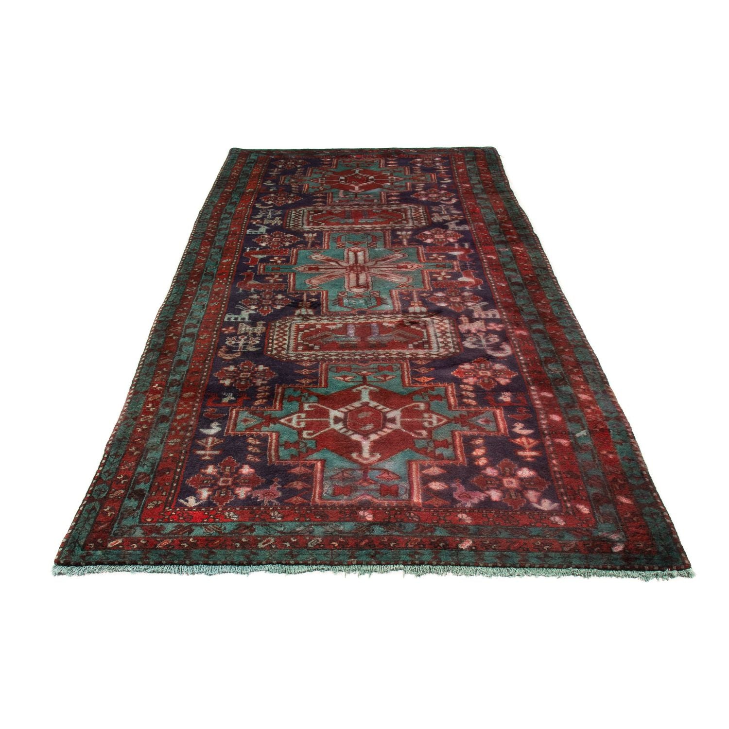 Tapis de couloir Tapis persan - Nomadic - 392 x 132 cm - multicolore