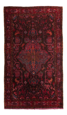 Tapis persan - Nomadic - 330 x 180 cm - rouge foncé