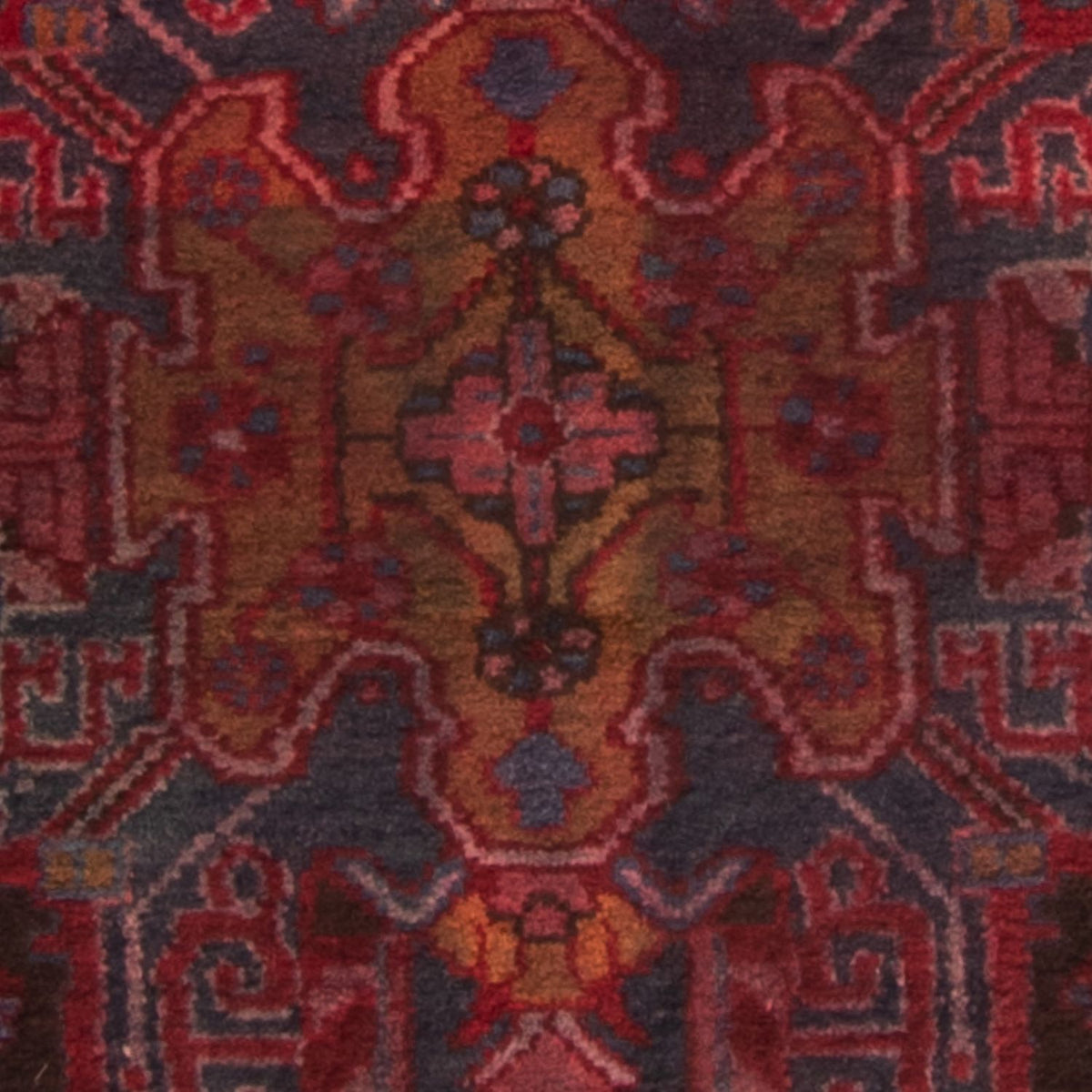 Tapis persan - Nomadic - 330 x 180 cm - rouge foncé