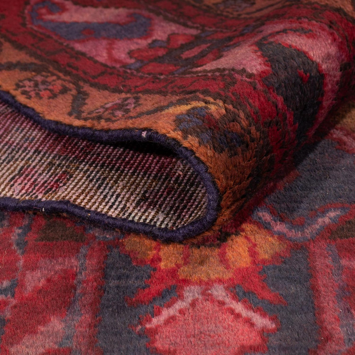 Tapis persan - Nomadic - 330 x 180 cm - rouge foncé