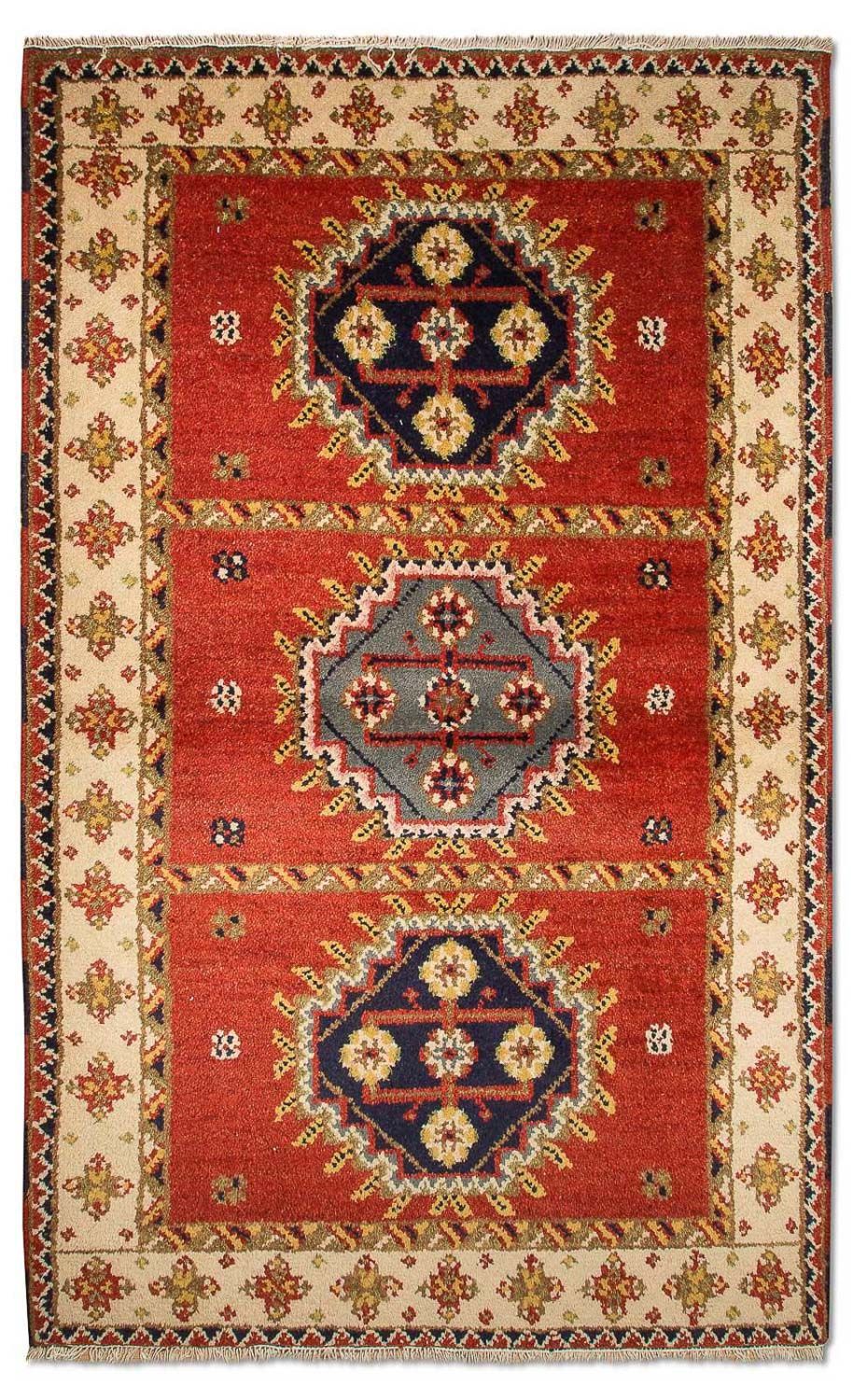 Tapis oriental - 153 x 93 cm - rouge