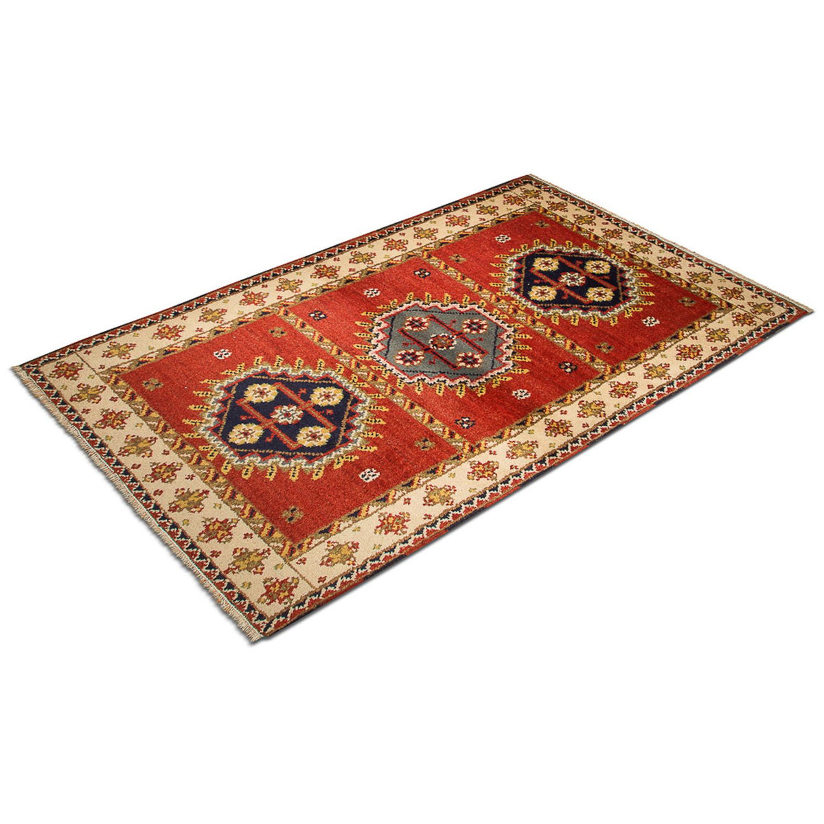 Tapis oriental - 153 x 93 cm - rouge