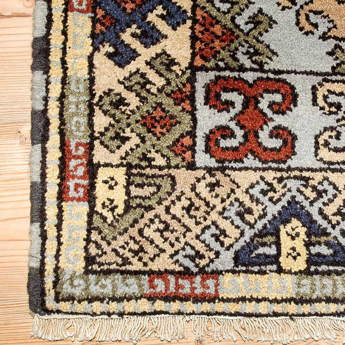 Tapis oriental - 151 x 92 cm - bleu clair