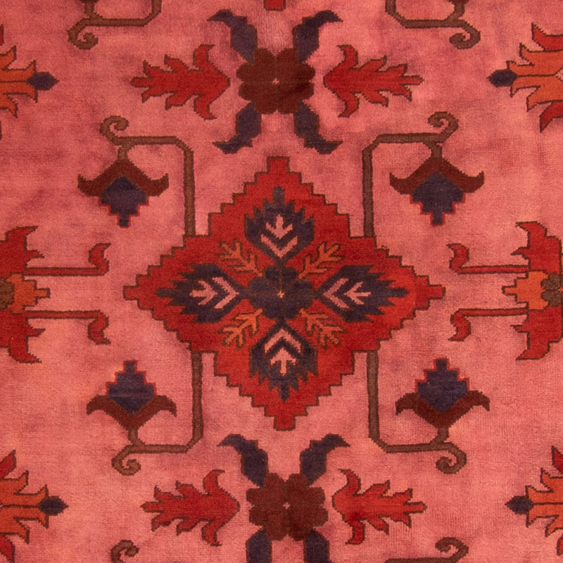 Tapis afghan - Hatschlu - 396 x 306 cm - rouge foncé