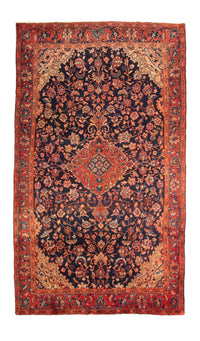 Tapis persan - Nomadic - 364 x 197 cm - bleu foncé