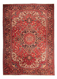 Tapis persan - Nomadic - 360 x 277 cm - rouge foncé