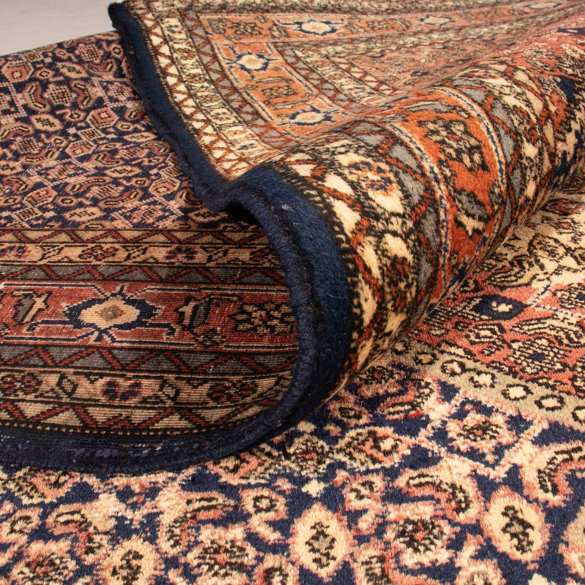 Tapis persan - Nomadic - 330 x 220 cm - bleu foncé
