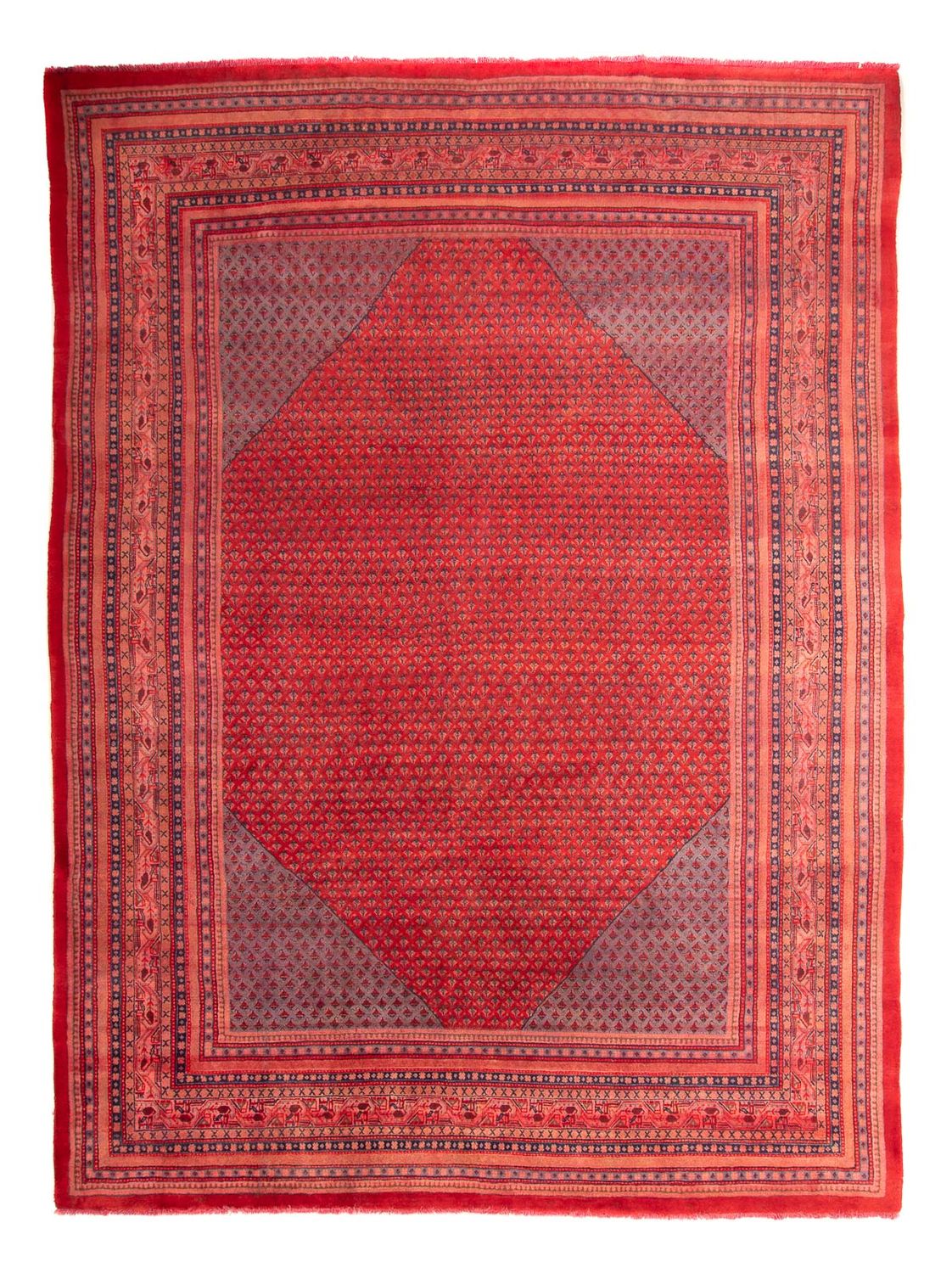 Tapis persan - Mir - 330 x 237 cm - rouge