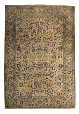 Tapis persan - Keshan - 330 x 240 cm - marron clair