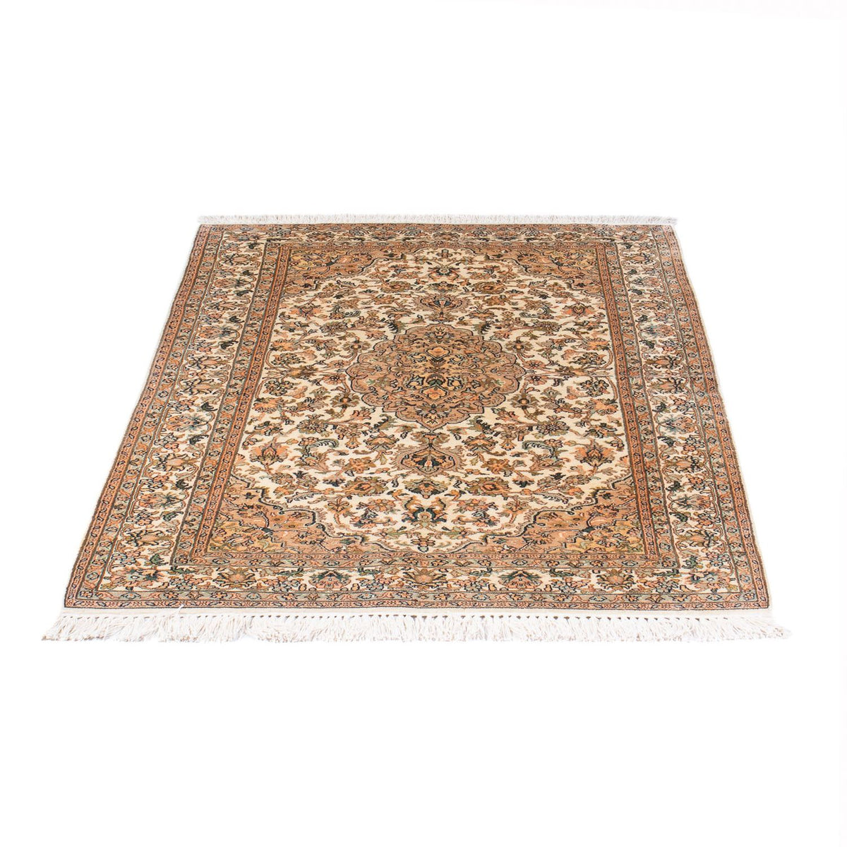 Tapis en soie - Soie du Cachemire - 150 x 96 cm - crème