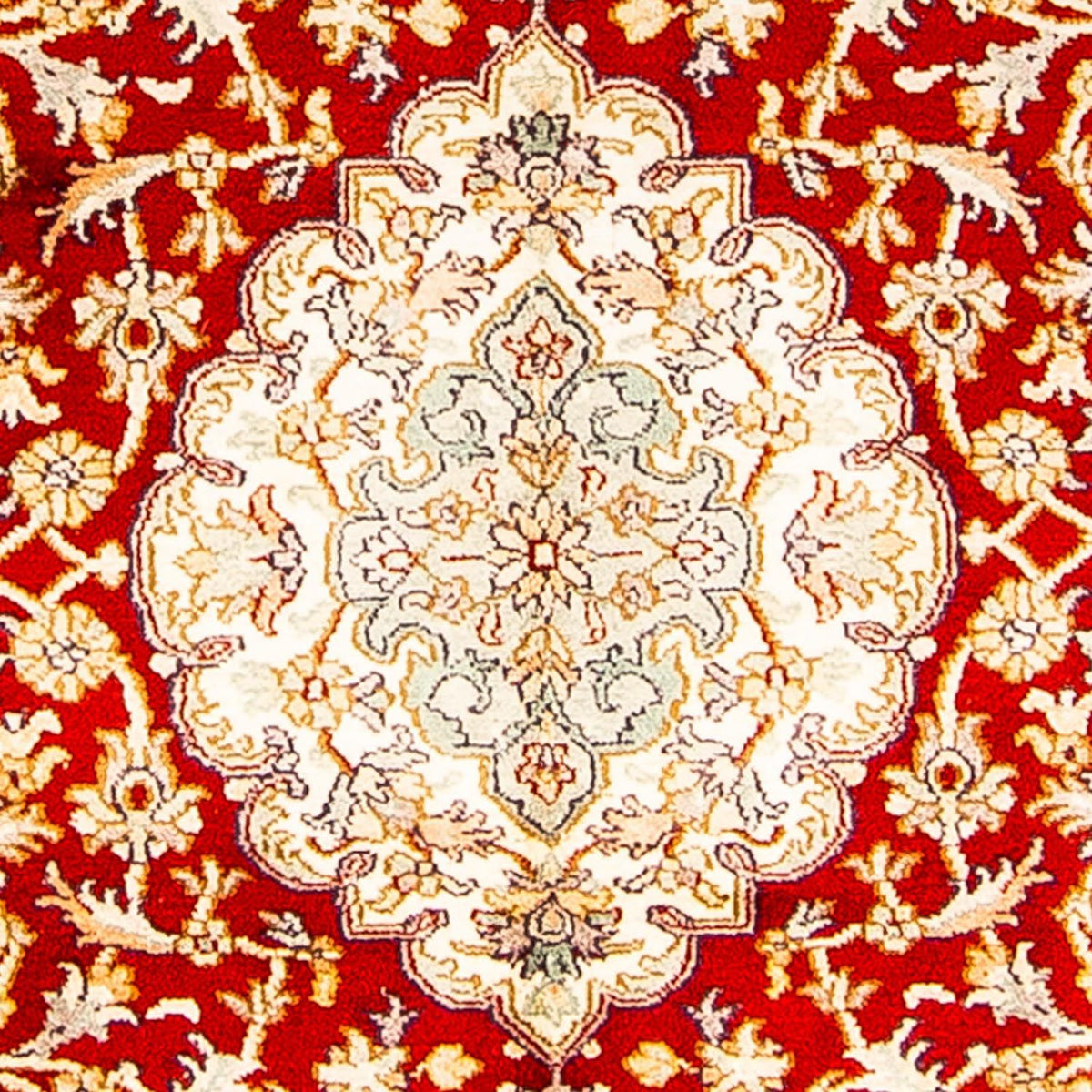Tapis en soie - Soie du Cachemire - 186 x 129 cm - rouge