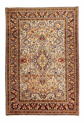 Tapis persan - Ghom - 206 x 142 cm - beige
