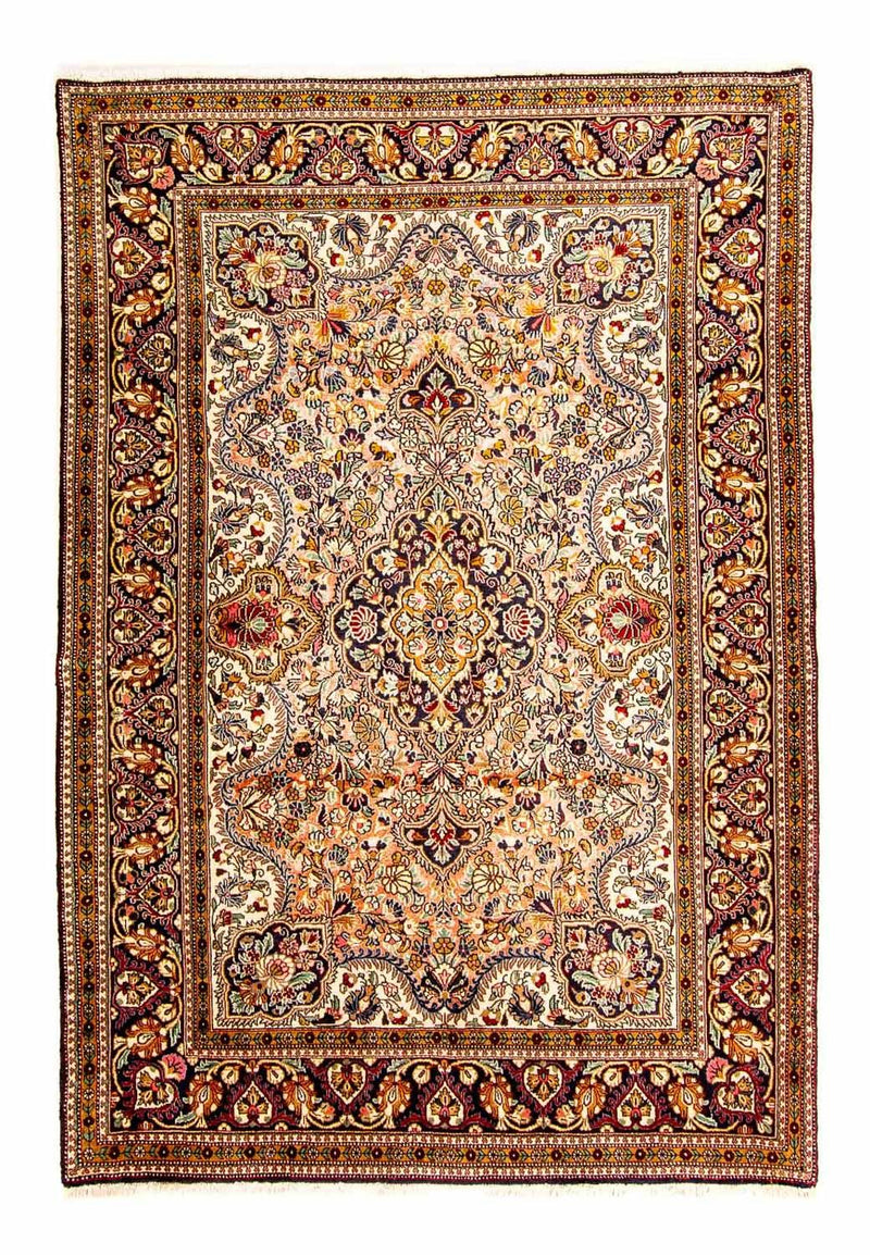Tapis persan - Ghom - 206 x 142 cm - beige