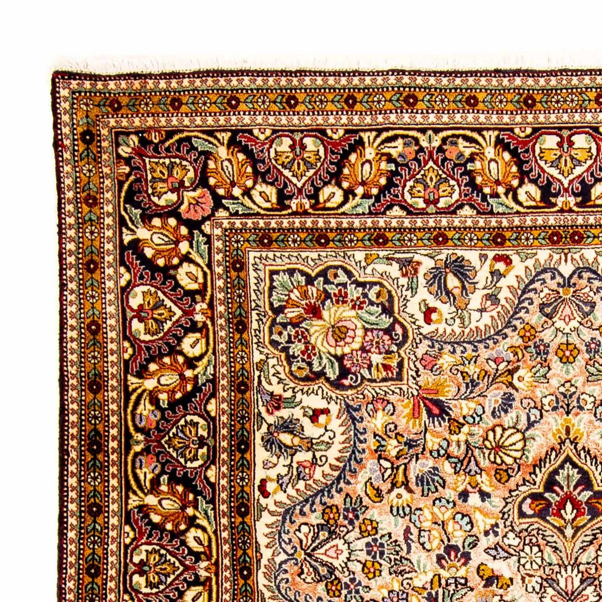 Tapis persan - Ghom - 206 x 142 cm - beige