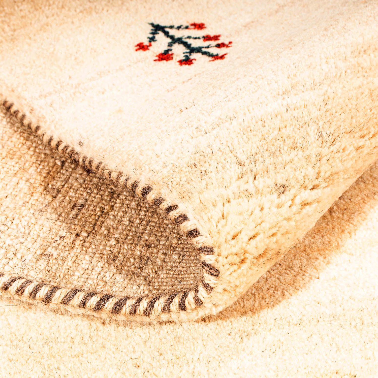 Tapis Gabbeh - Loribaft Persan - 199 x 141 cm - beige clair