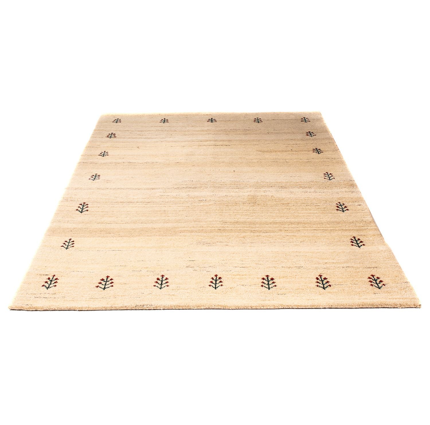 Tapis Gabbeh - Loribaft Persan - 199 x 141 cm - beige clair