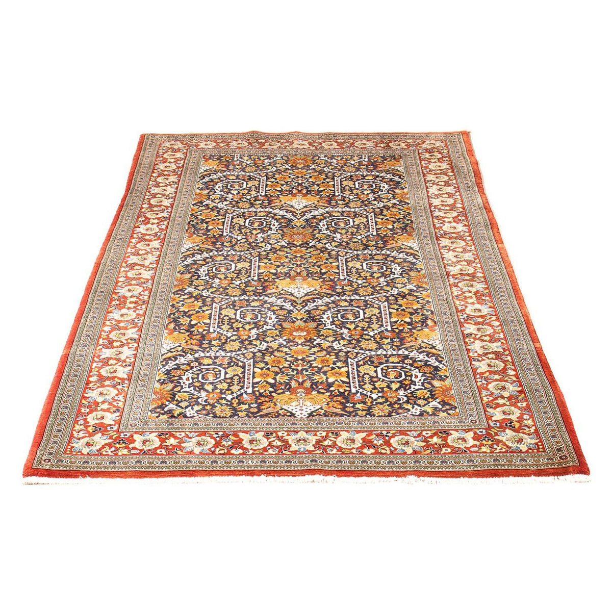 Tapis persan - Ghom - 216 x 116 cm - rouge