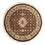 Tapis oriental - Bidjar - Indus ronde  - 93 x 93 cm - bleu foncé