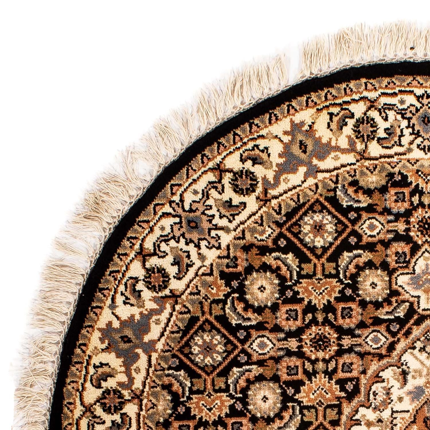 Tapis oriental - Bidjar - Indus ronde  - 93 x 93 cm - bleu foncé