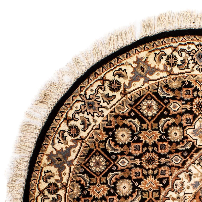 Tapis oriental - Bidjar - Indus ronde  - 93 x 93 cm - bleu foncé
