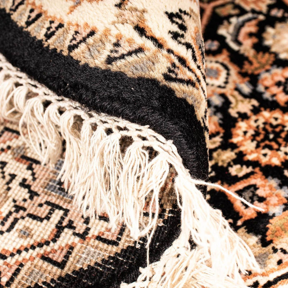 Tapis oriental - Bidjar - Indus ronde  - 93 x 93 cm - bleu foncé