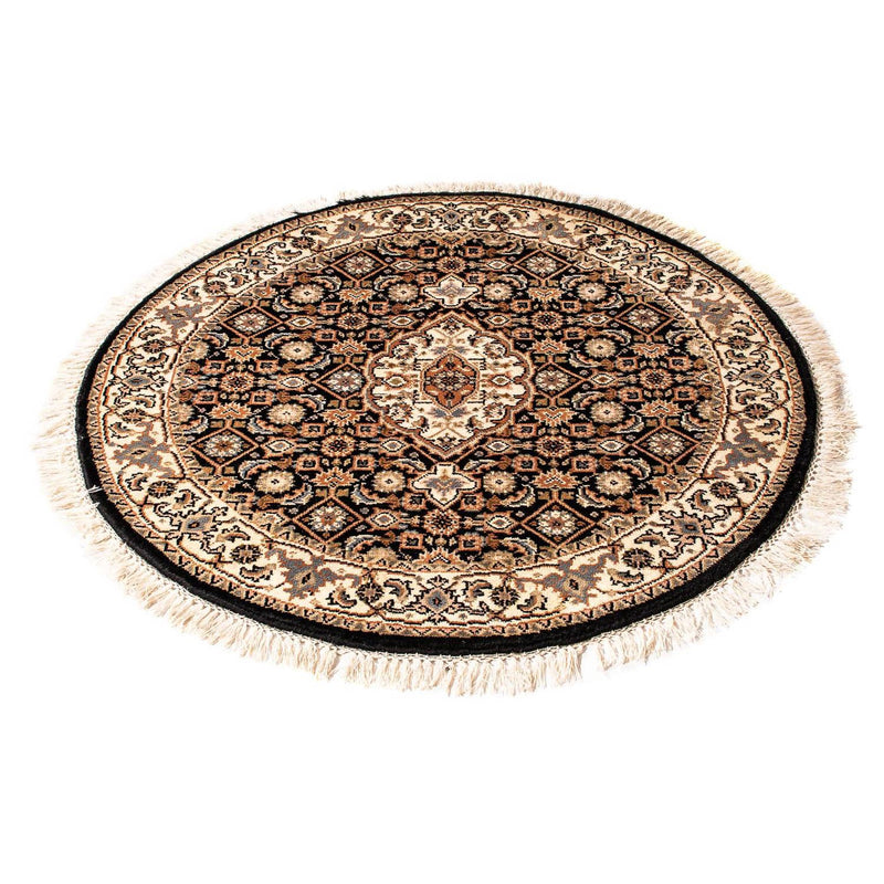 Tapis oriental - Bidjar - Indus ronde  - 93 x 93 cm - bleu foncé