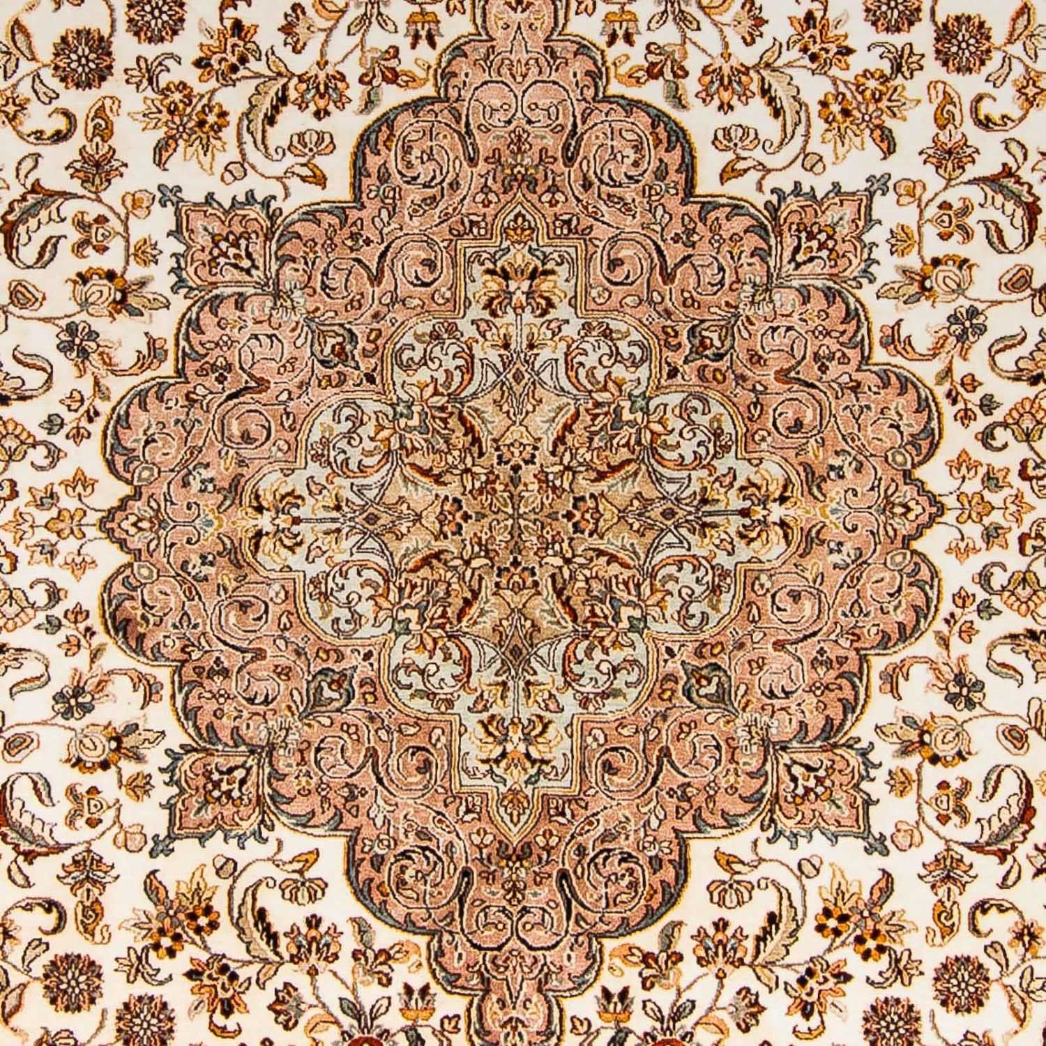 Tapis en soie - Soie du Cachemire - 307 x 243 cm - beige