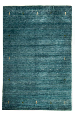 Tapis Gabbeh - Indus - 300 x 200 cm - bleu
