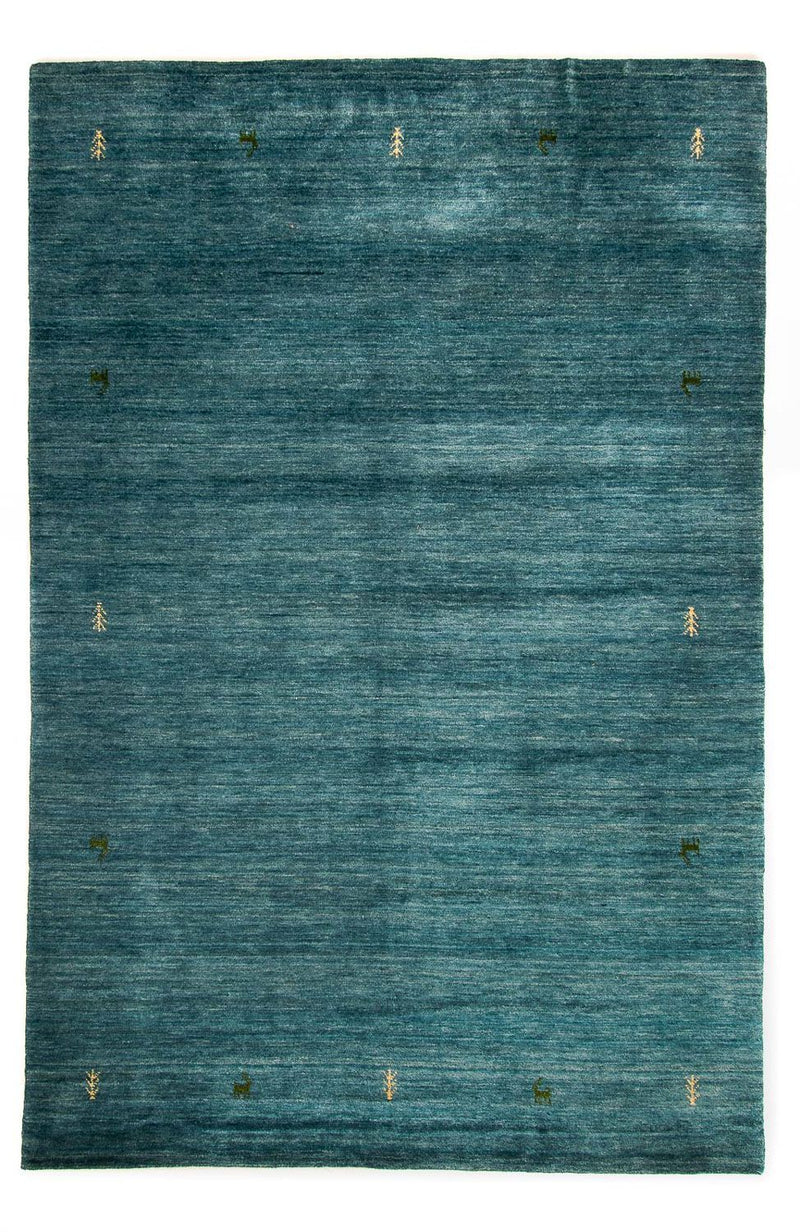 Tapis Gabbeh - Indus - 300 x 200 cm - bleu