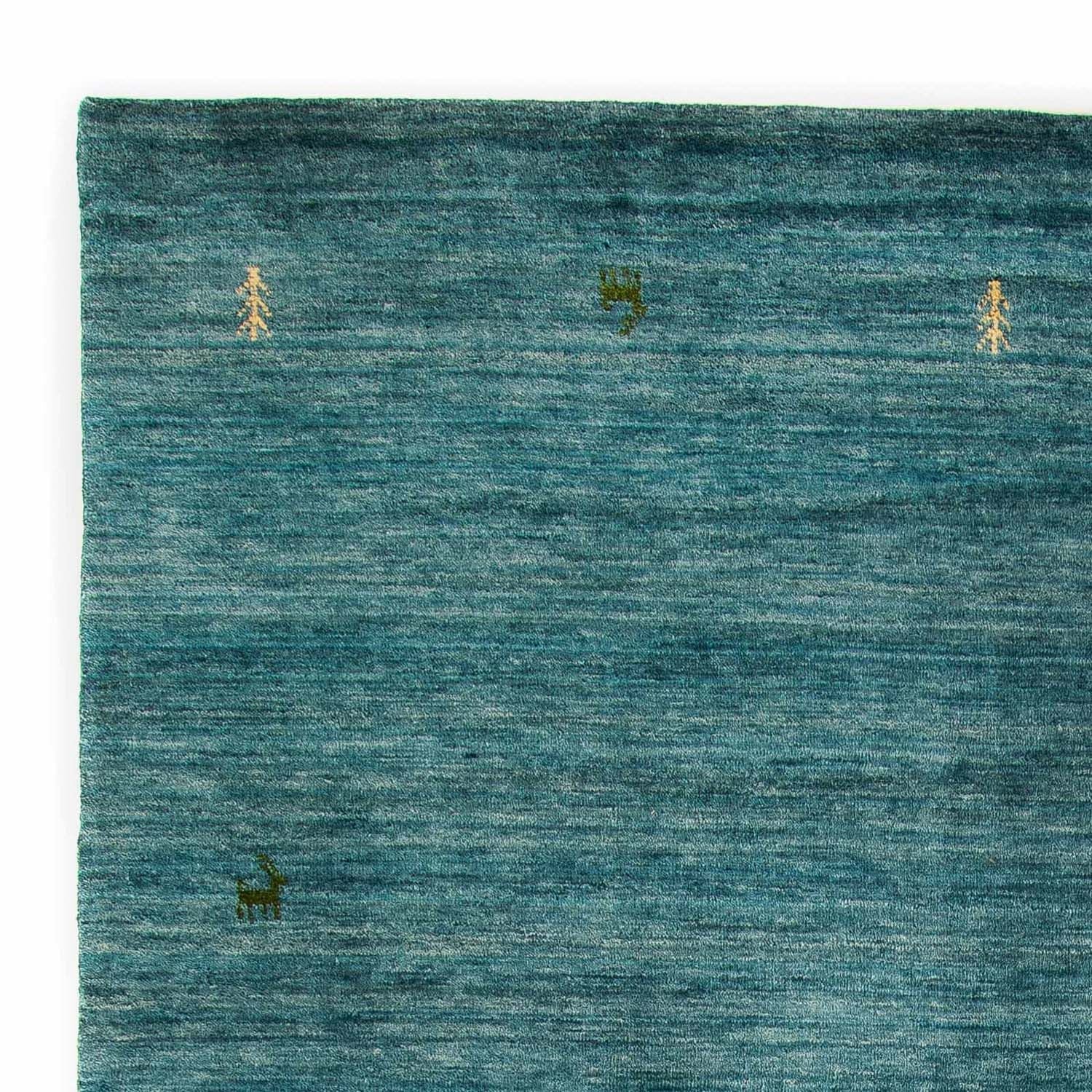 Tapis Gabbeh - Indus - 300 x 200 cm - bleu