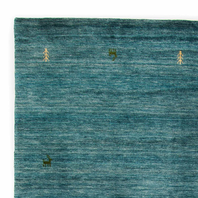 Tapis Gabbeh - Indus - 300 x 200 cm - bleu