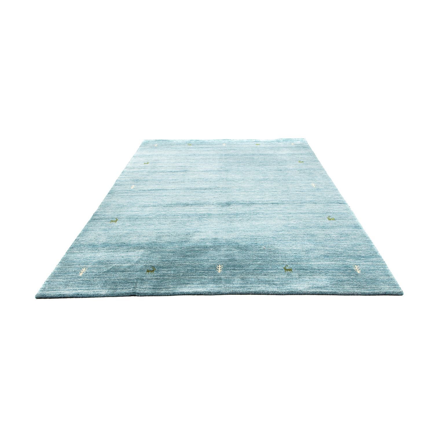 Tapis Gabbeh - Indus - 300 x 200 cm - bleu