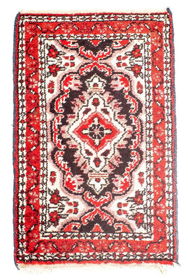 Tapis persan - Nomadic - 79 x 43 cm - rouge