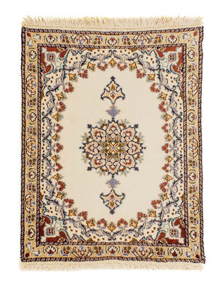 Tapis persan - Nain - 78 x 60 cm - beige