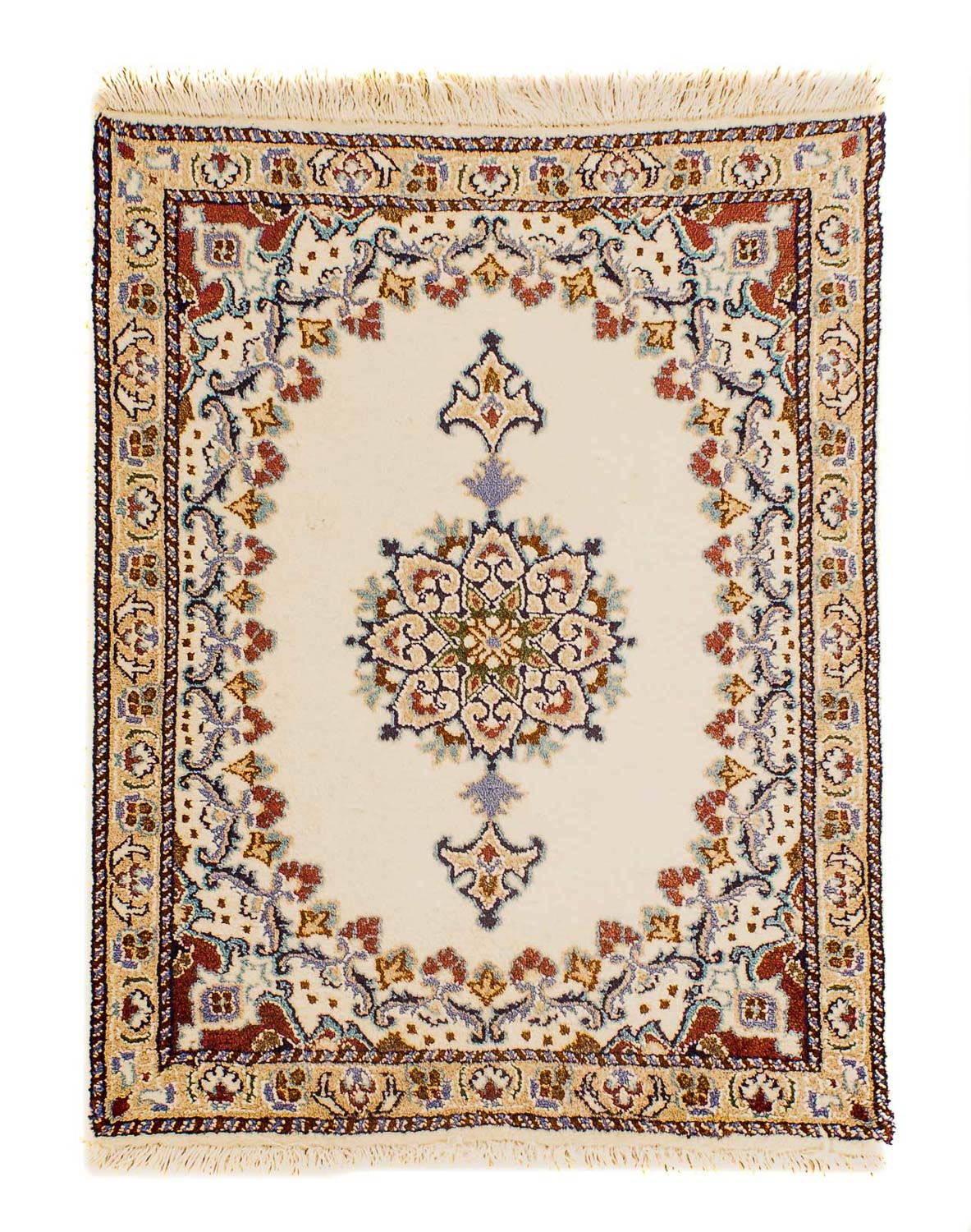 Tapis persan - Nain - 78 x 60 cm - beige