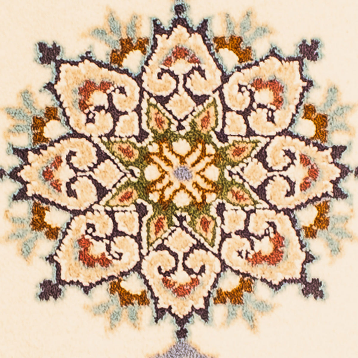 Tapis persan - Nain - 78 x 60 cm - beige