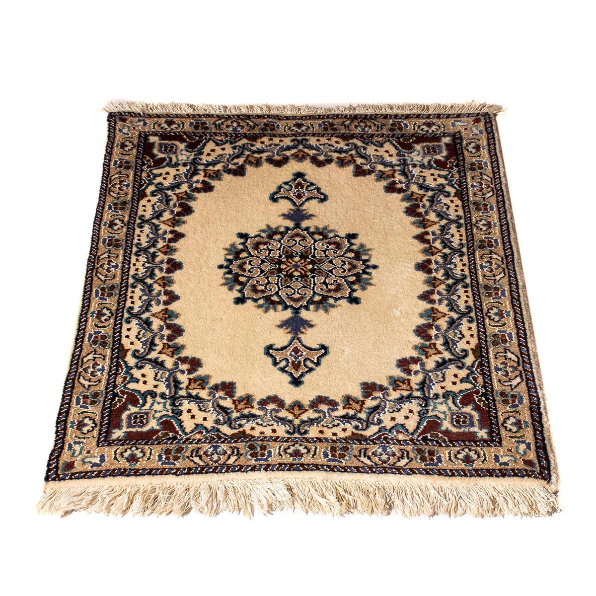 Tapis persan - Nain - 78 x 60 cm - beige