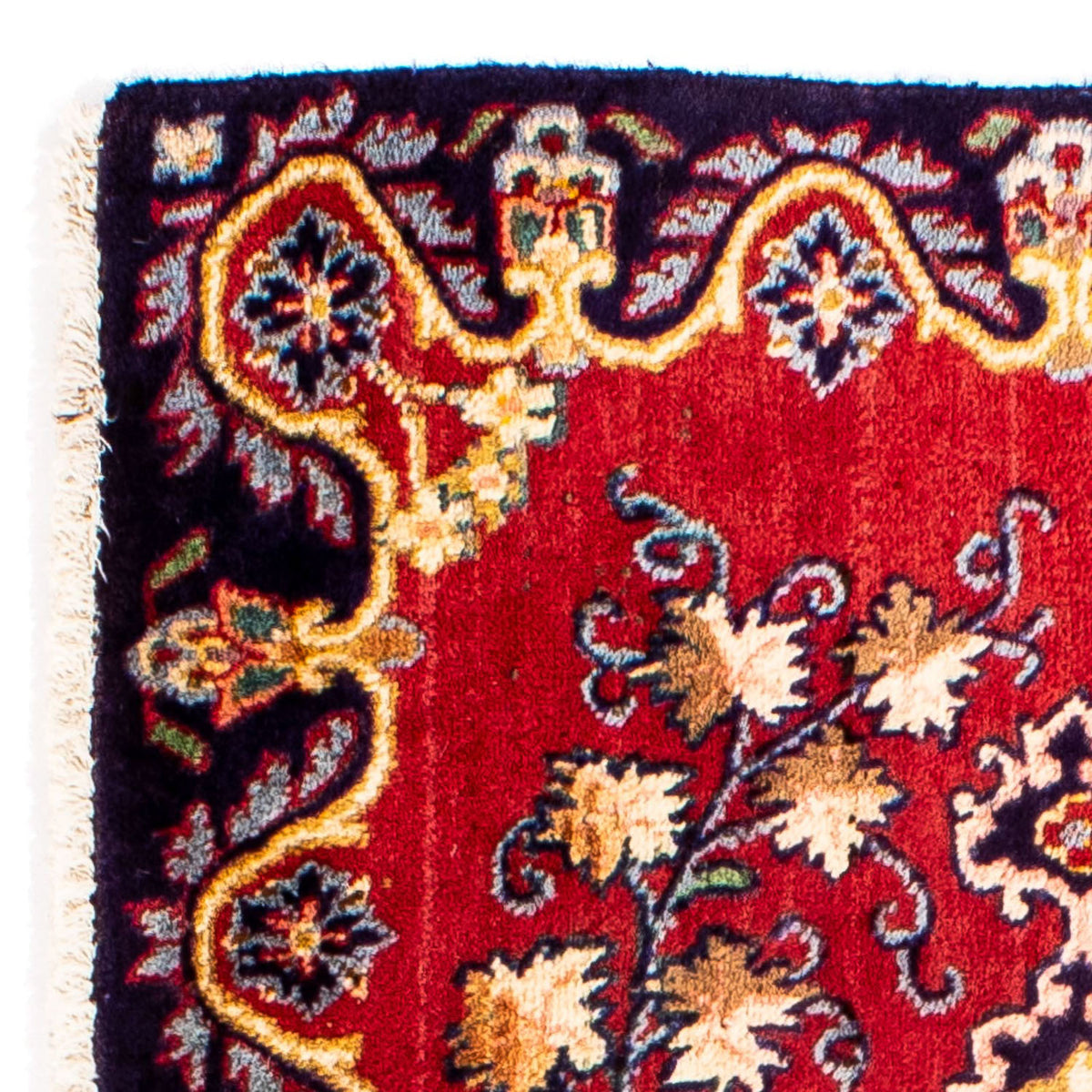 Tapis persan - Keshan - 88 x 62 cm - rouge foncé