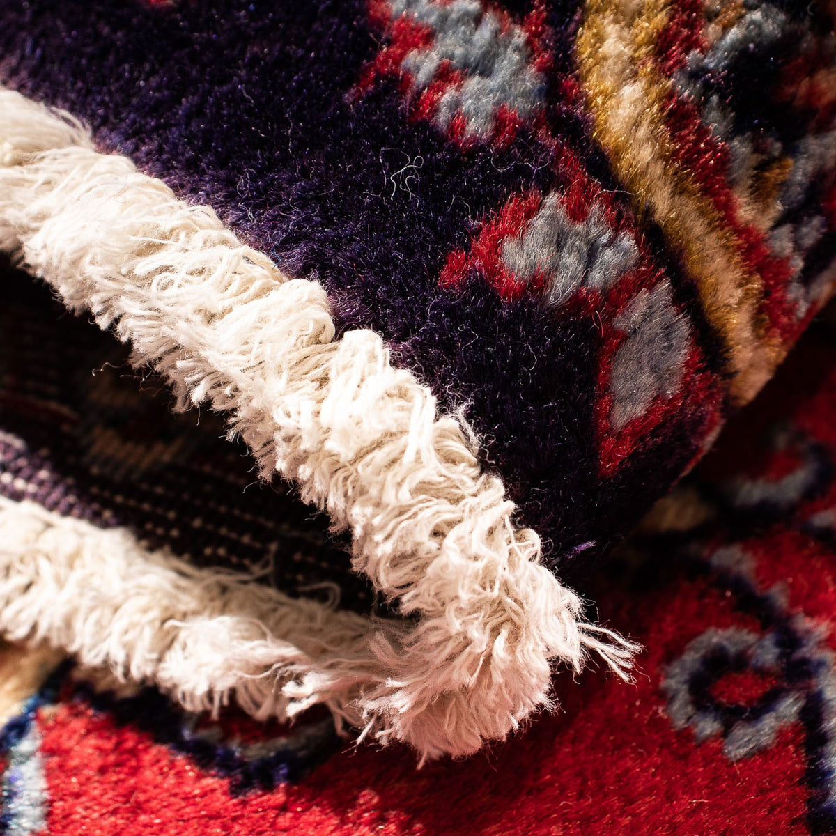 Tapis persan - Keshan - 88 x 62 cm - rouge foncé